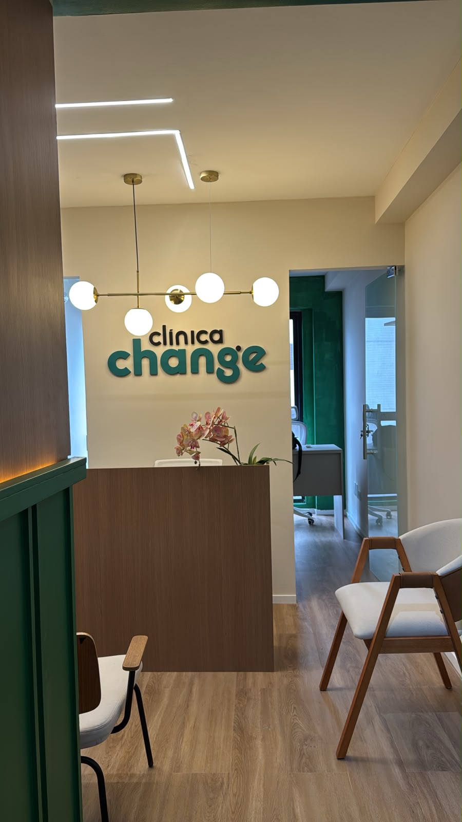 Ambiente de atendimento da Clínica Change